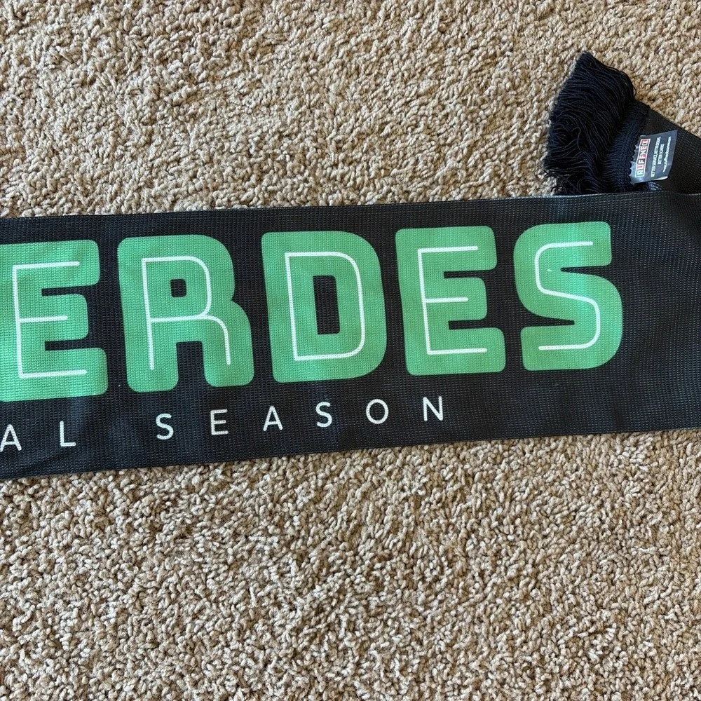 Ruffneck LOS VERDES Austin FC Inaugural‎ Season Skull Soccer Scarf Green/Black